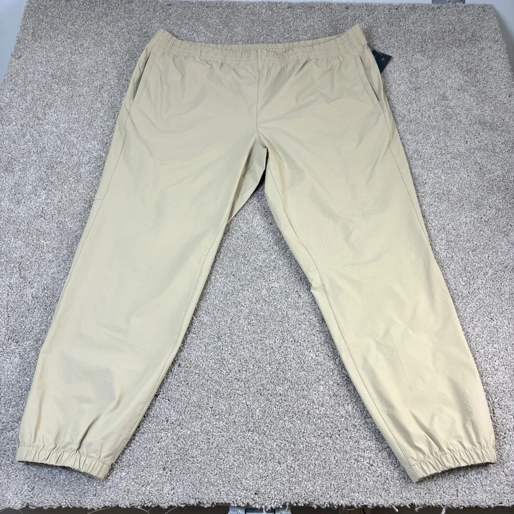 NWT VRST Mens XX‎ Large Tan Nylon Spandex Jogger Pants Athletic Trackwear Casual
